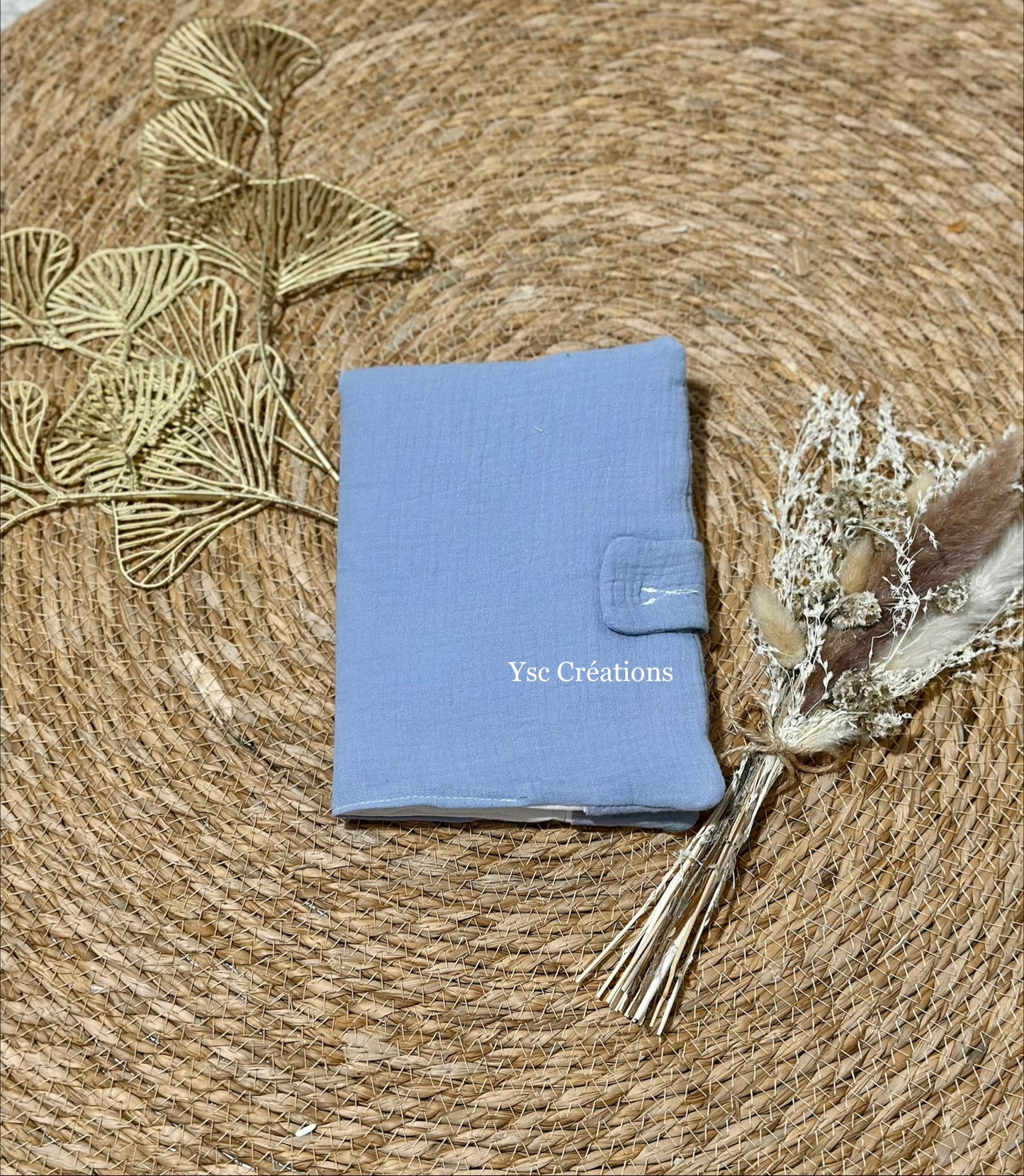 Protège carnet de santé bébé personnalisé – Gaze de coton