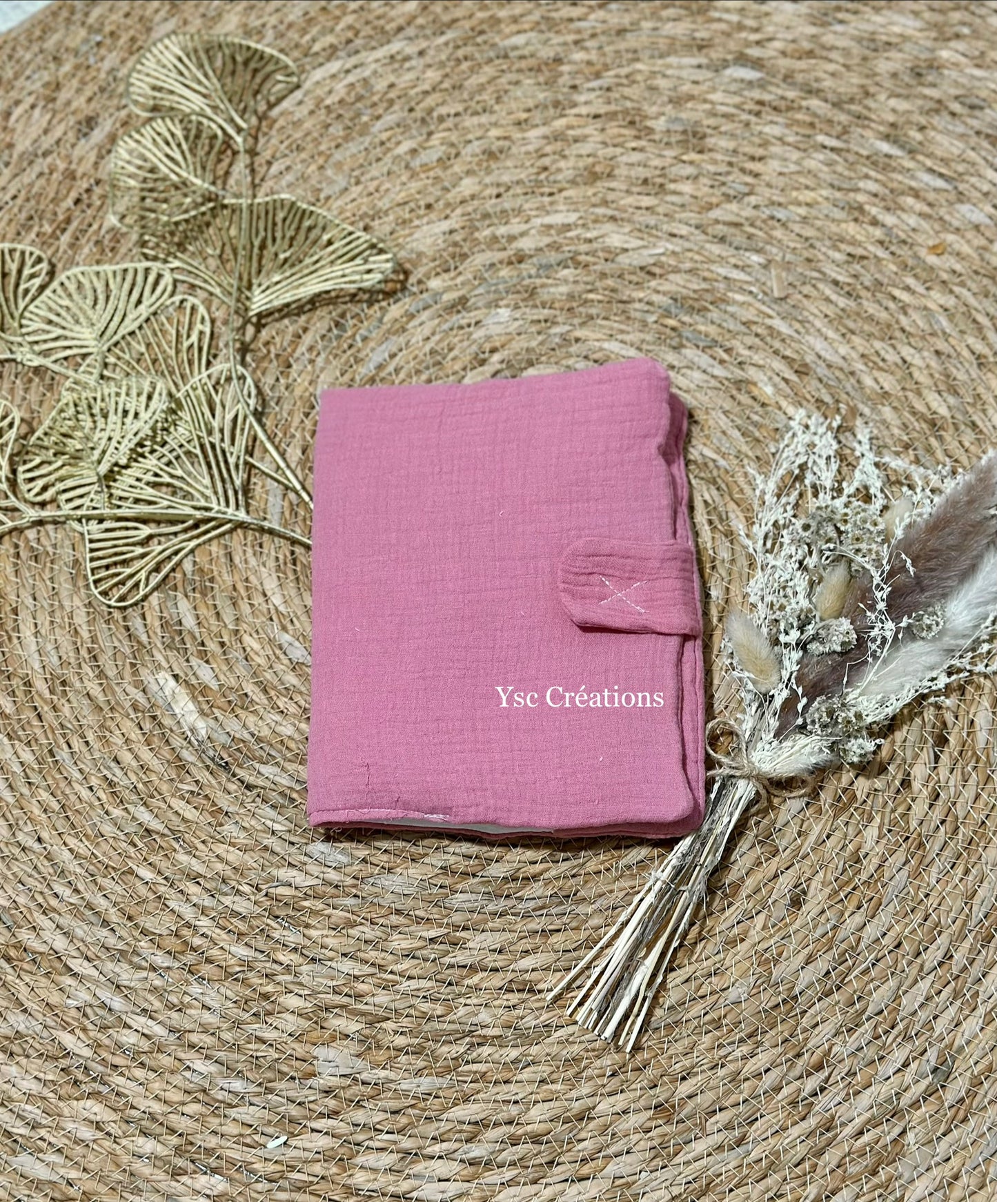 Protège carnet de santé bébé personnalisé – Gaze de coton