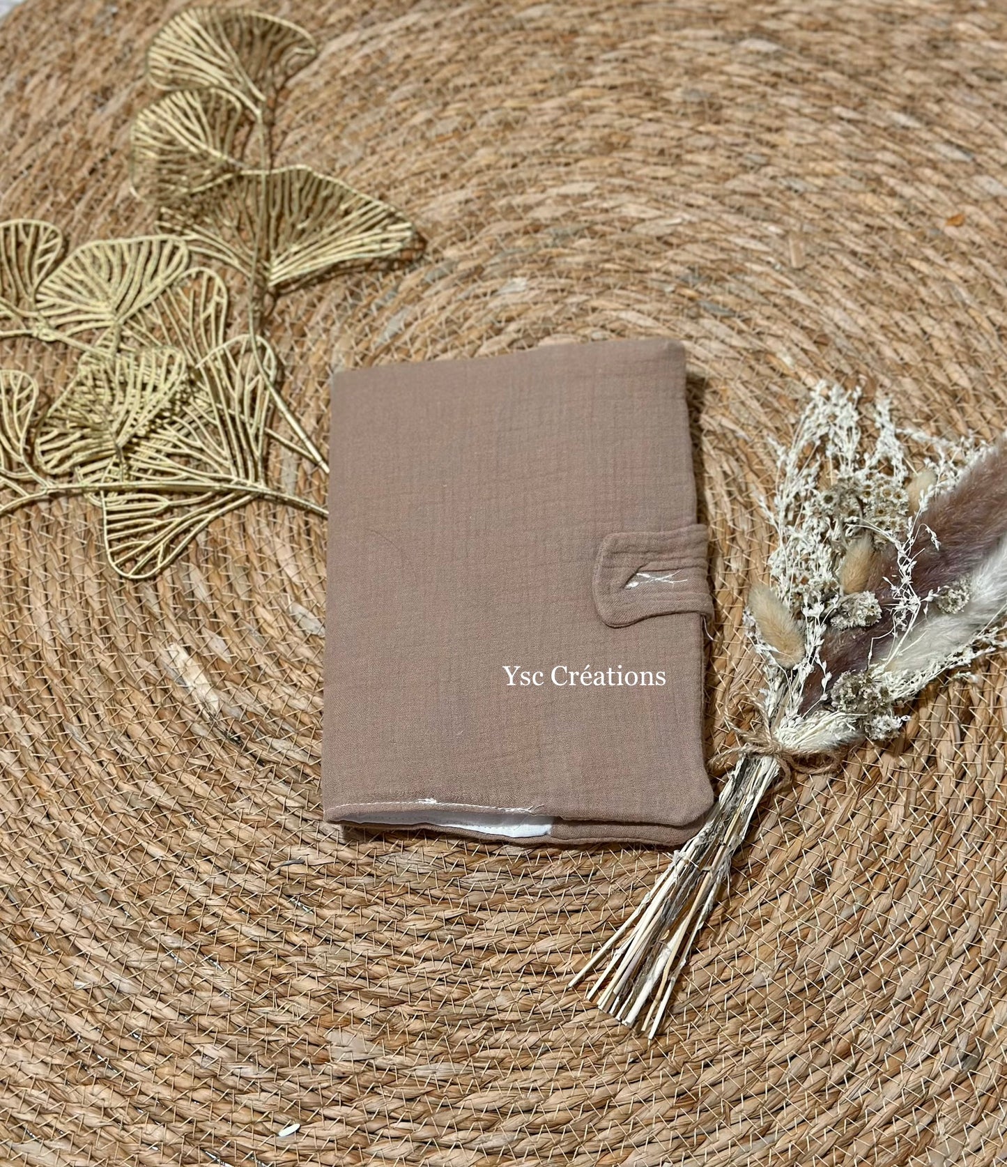 Protège carnet de santé bébé personnalisé – Gaze de coton