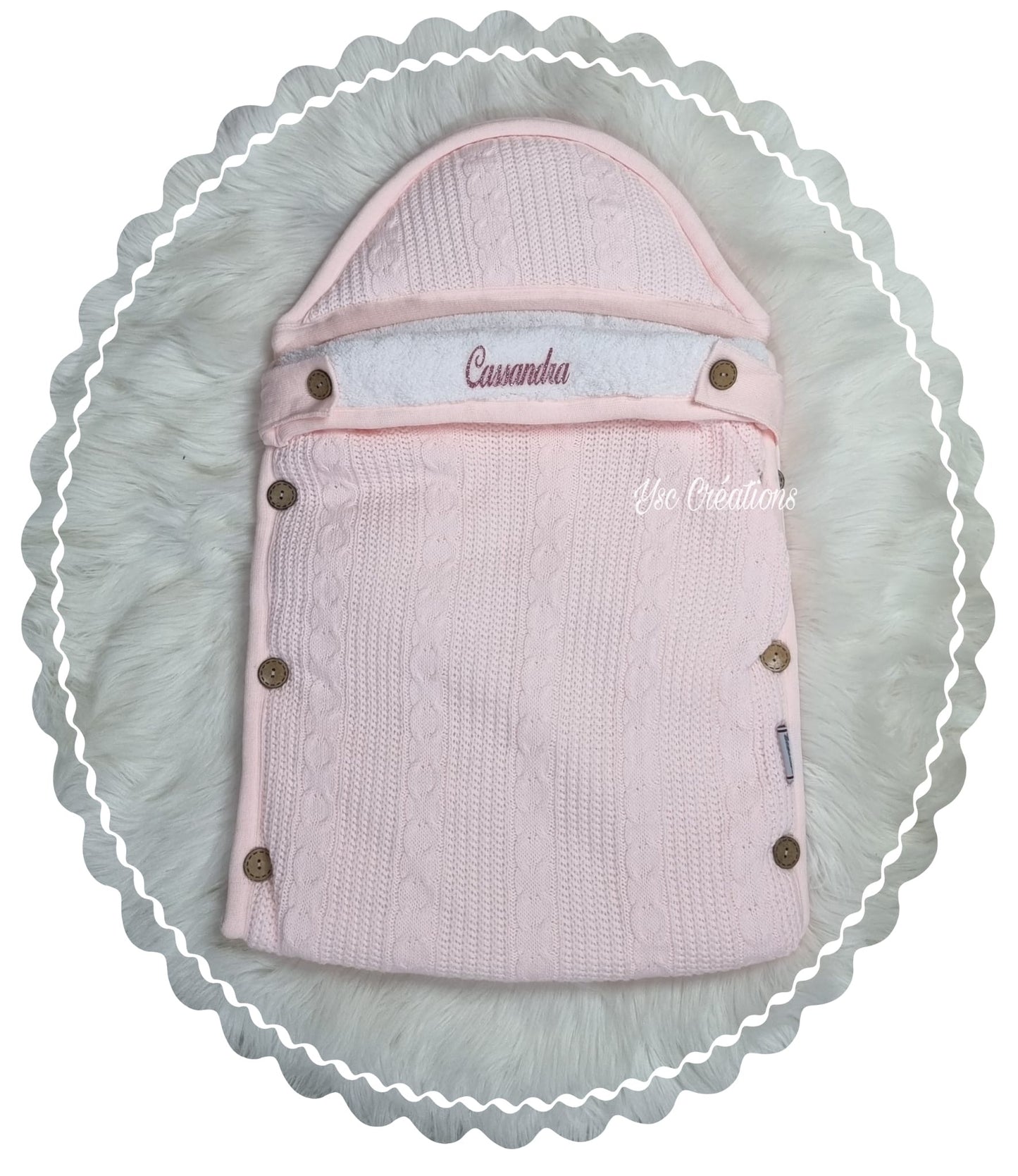 Nid d’ange personnalisé flocage prénom