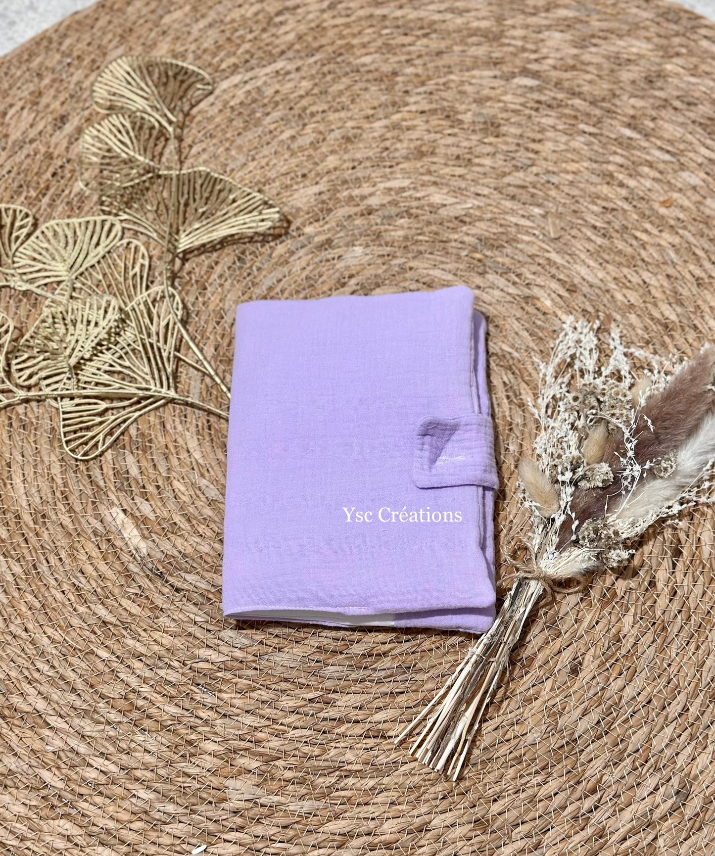 Protège carnet de santé bébé personnalisé – Gaze de coton