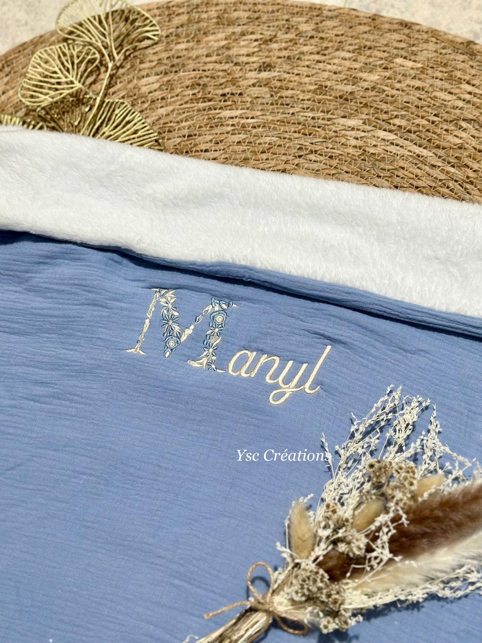Broderie prénom élégante